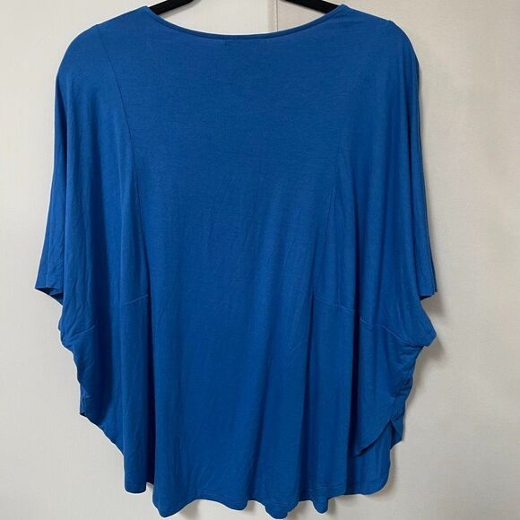Alfani Blue Knit Blouse - Picture 2 of 3